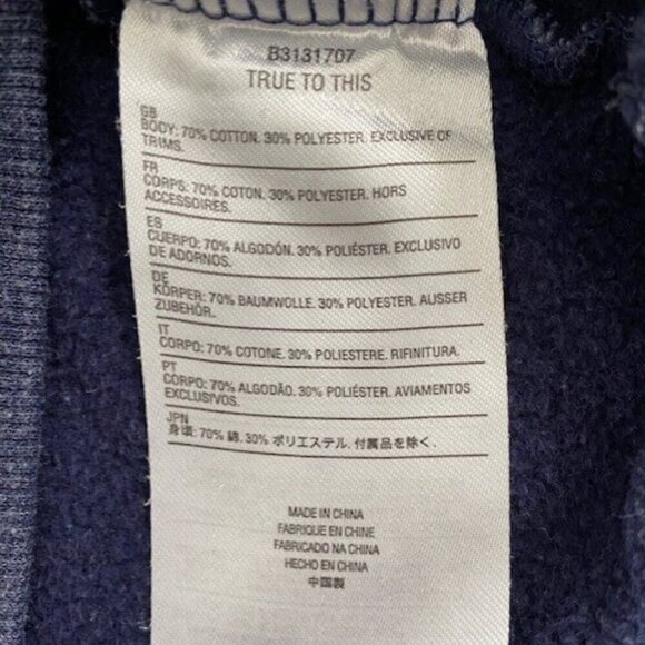 VOLCOM Tower Blue Pullover Fleece Hoodie Storm Blue XS - Picture 13 of 13